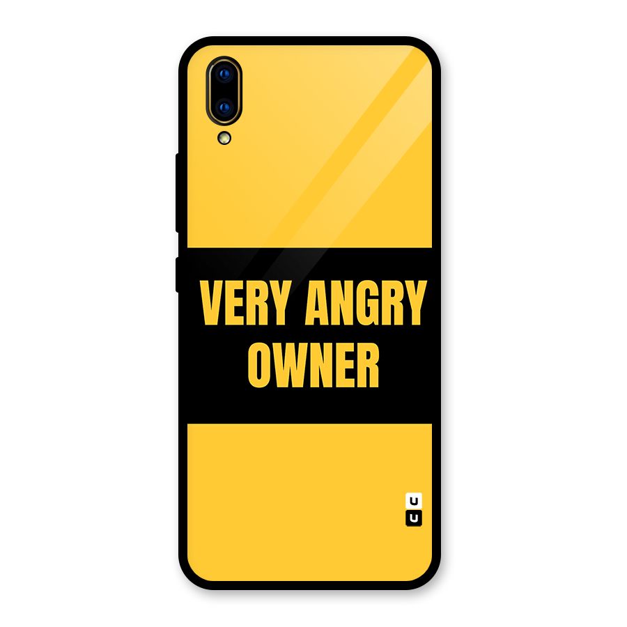 Angry Owner Glass Back Case for Vivo V11 Pro
