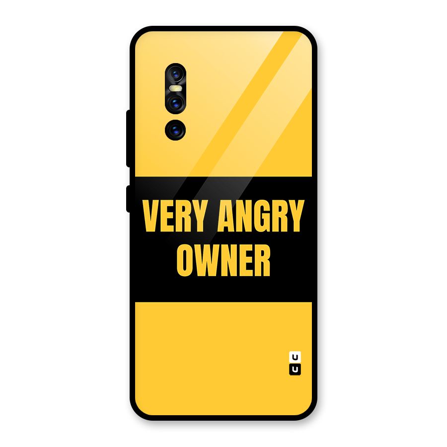 Angry Owner Glass Back Case for Vivo V15 Pro