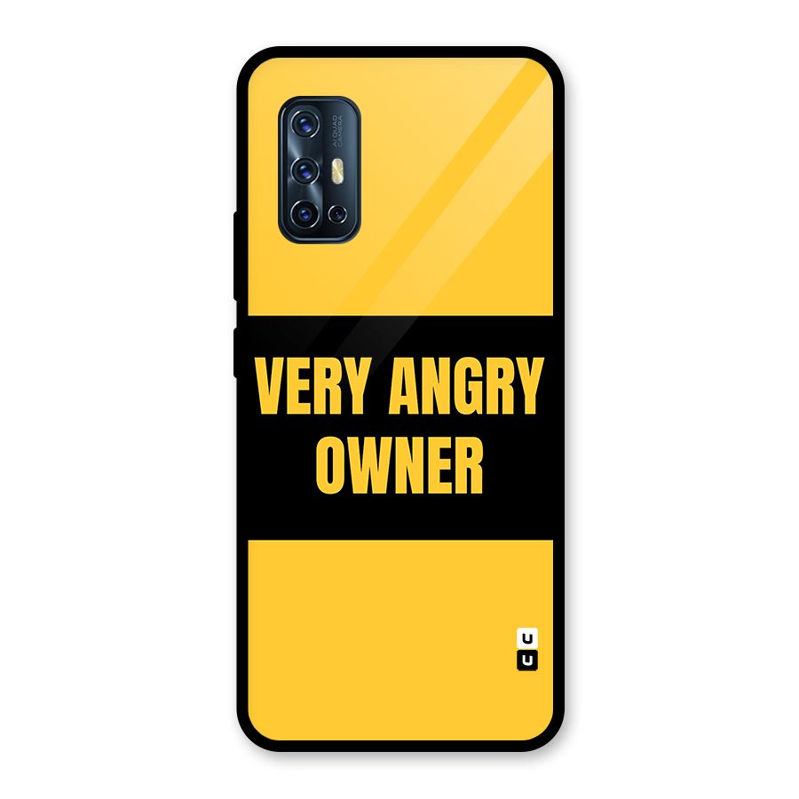 Angry Owner Glass Back Case for Vivo V17