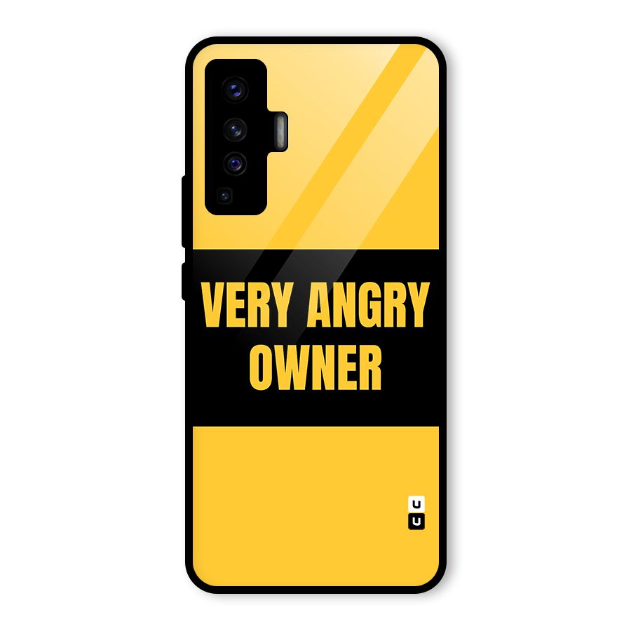 Angry Owner Glass Back Case for Vivo X50