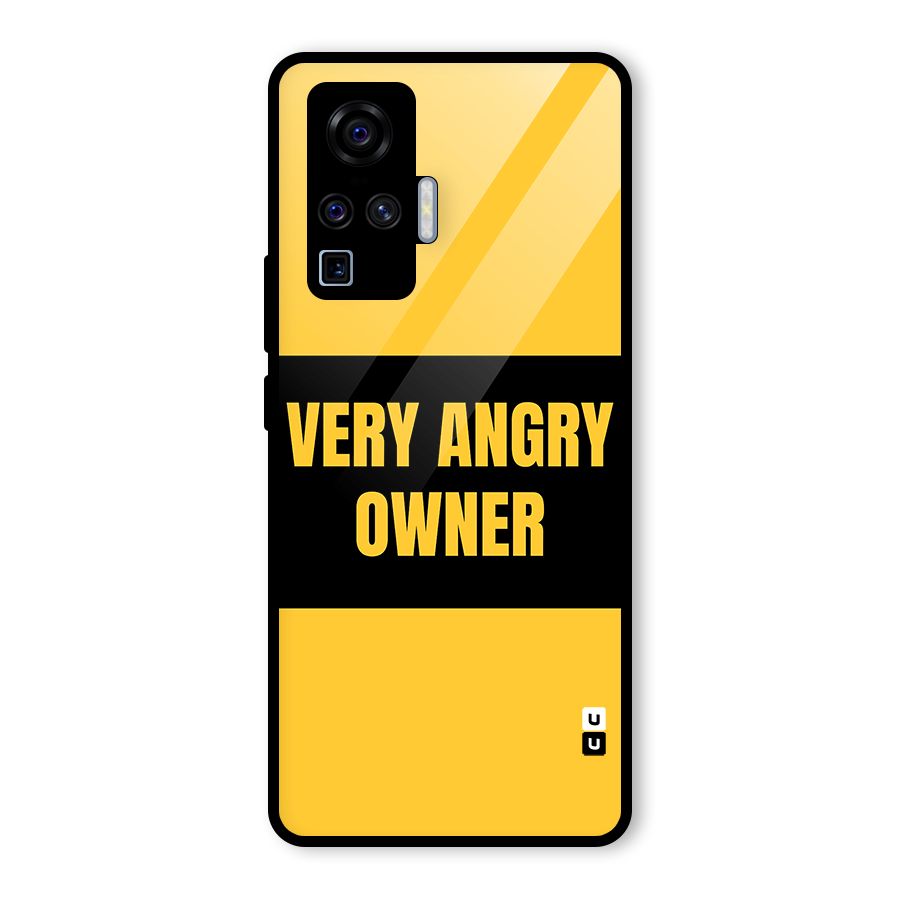 Angry Owner Glass Back Case for Vivo X50 Pro