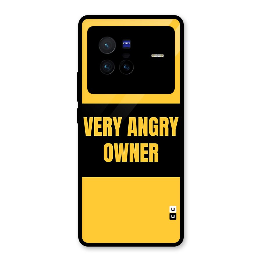 Angry Owner Glass Back Case for Vivo X80