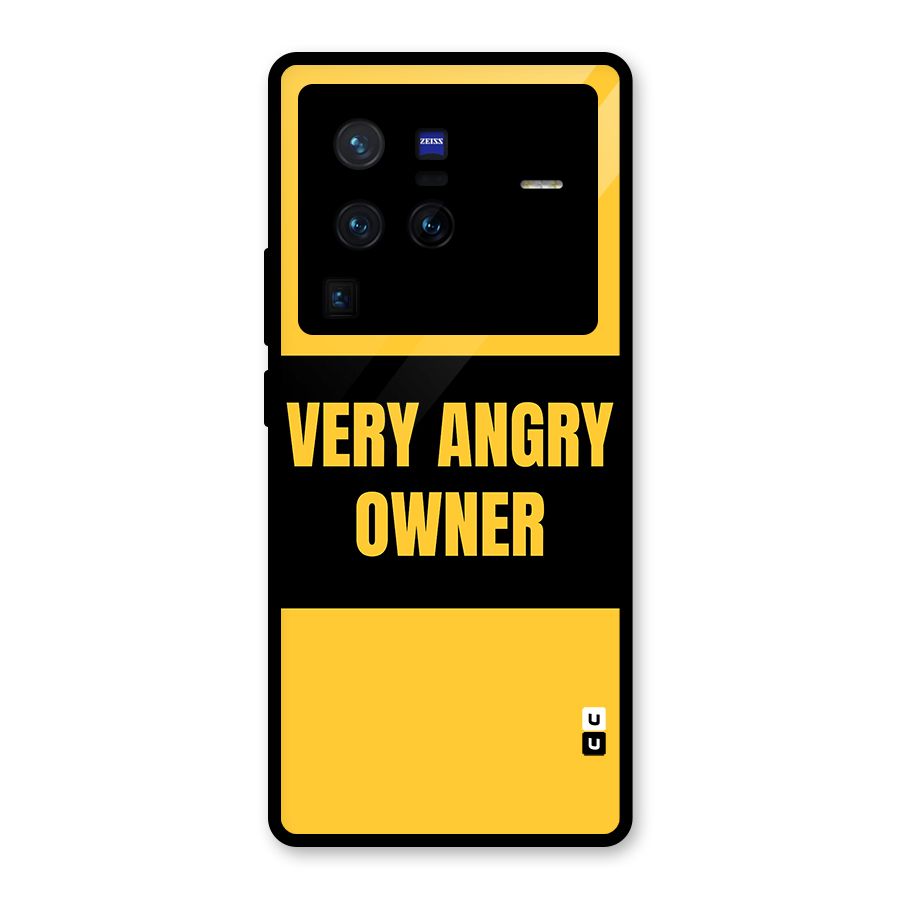 Angry Owner Glass Back Case for Vivo X80 Pro