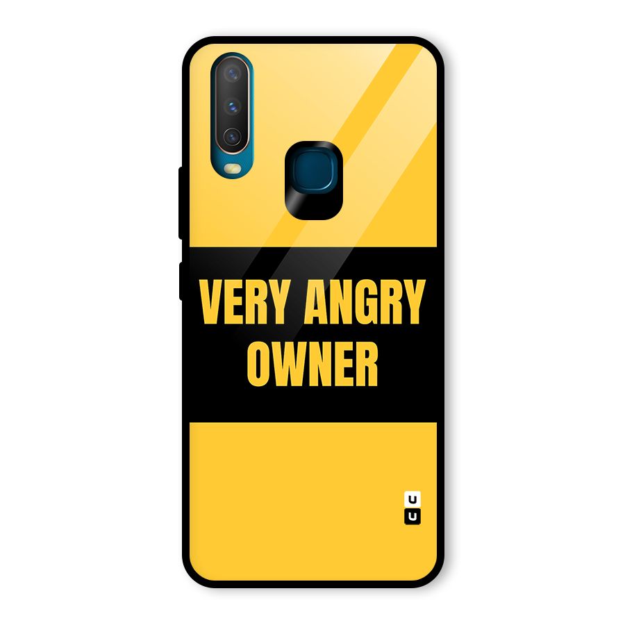 Angry Owner Glass Back Case for Vivo Y12