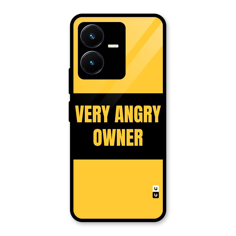 Angry Owner Glass Back Case for Vivo Y22s