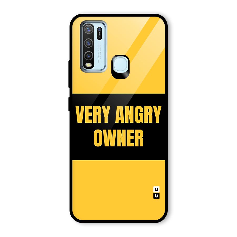 Angry Owner Glass Back Case for Vivo Y50