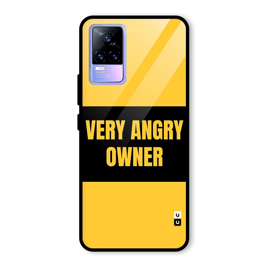 Angry Owner Glass Back Case for Vivo Y73
