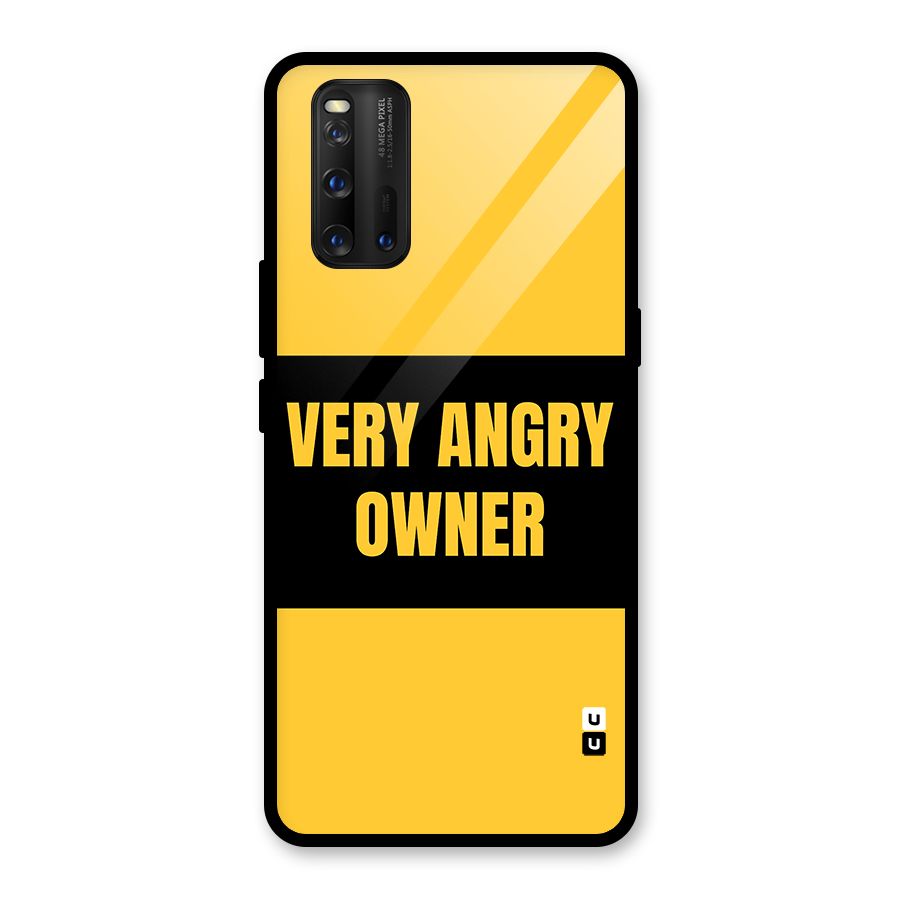Angry Owner Glass Back Case for Vivo iQOO 3