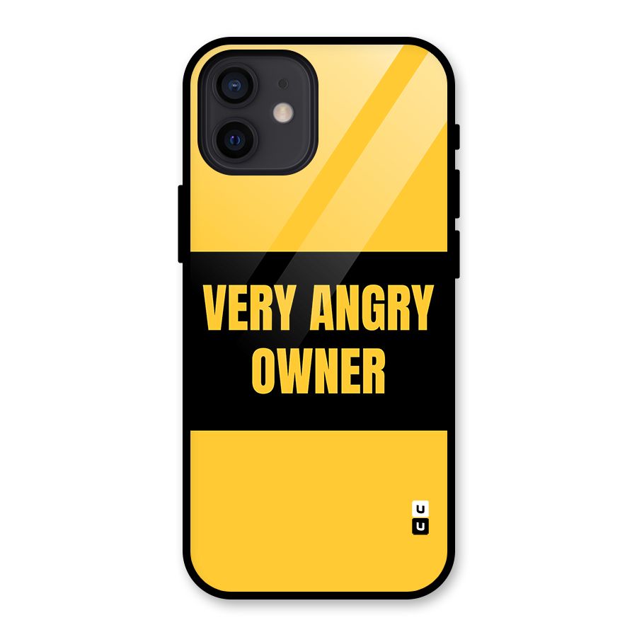 Angry Owner Glass Back Case for iPhone 12