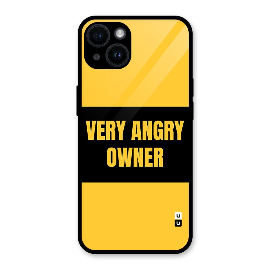 Angry Owner Glass Back Case for iPhone 14