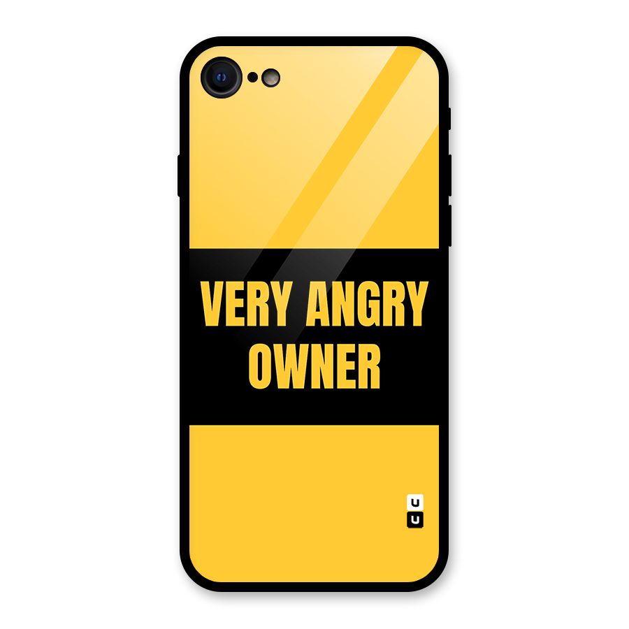 Angry Owner Glass Back Case for iPhone 7