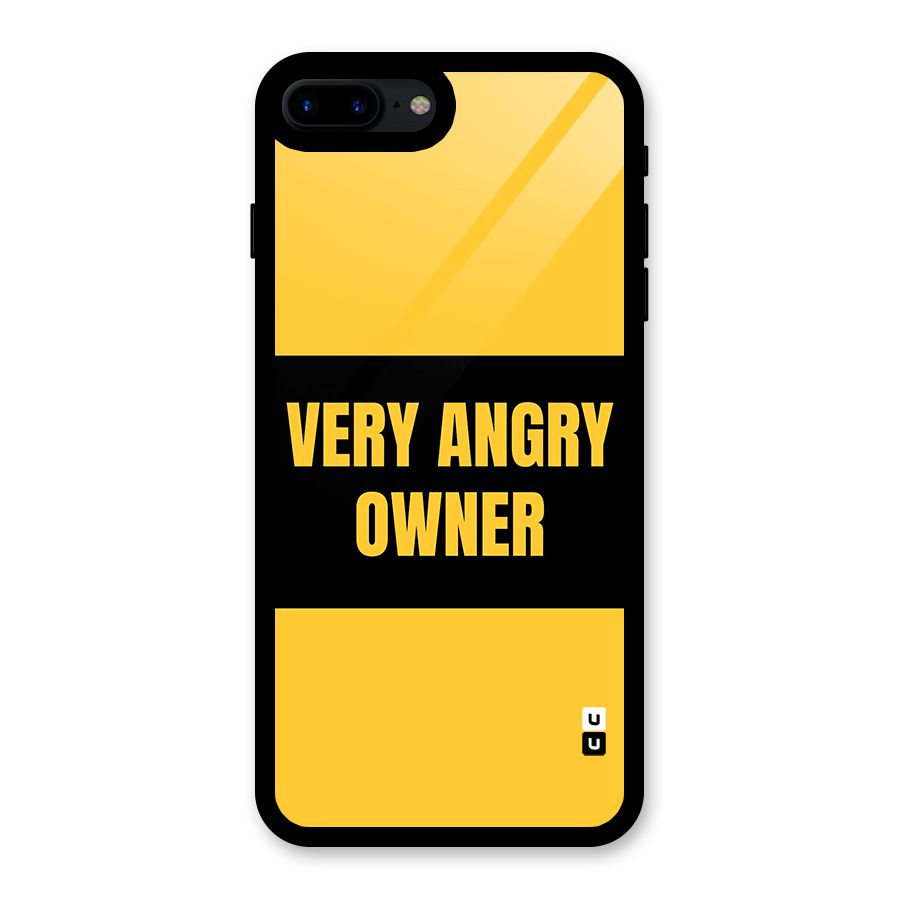 Angry Owner Glass Back Case for iPhone 8 Plus