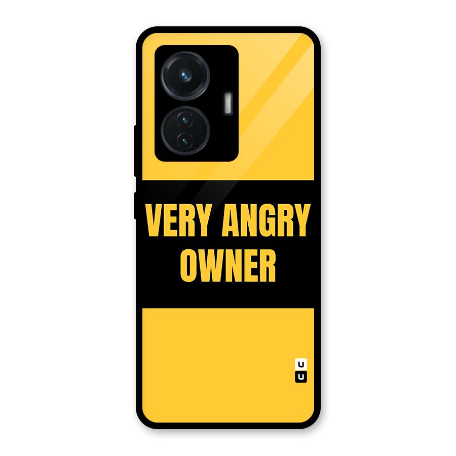Angry Owner Glass Back Case for iQOO Z6 44W