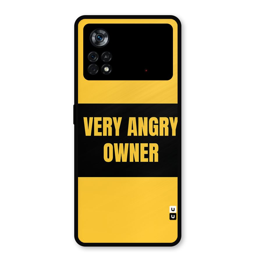 Angry Owner Metal Back Case for Poco X4 Pro 5G