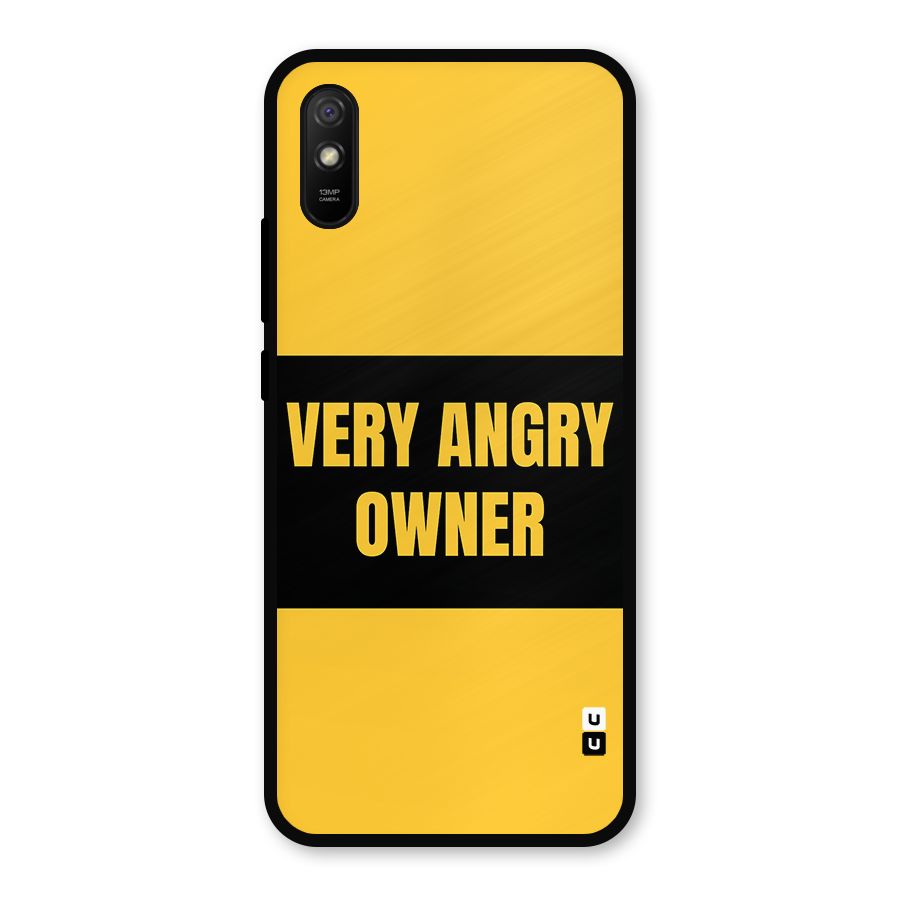 Angry Owner Metal Back Case for Redmi 9a