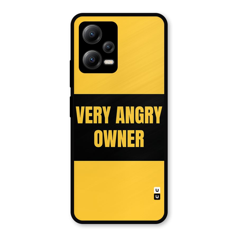 Angry Owner Metal Back Case for Redmi Note 12 5G