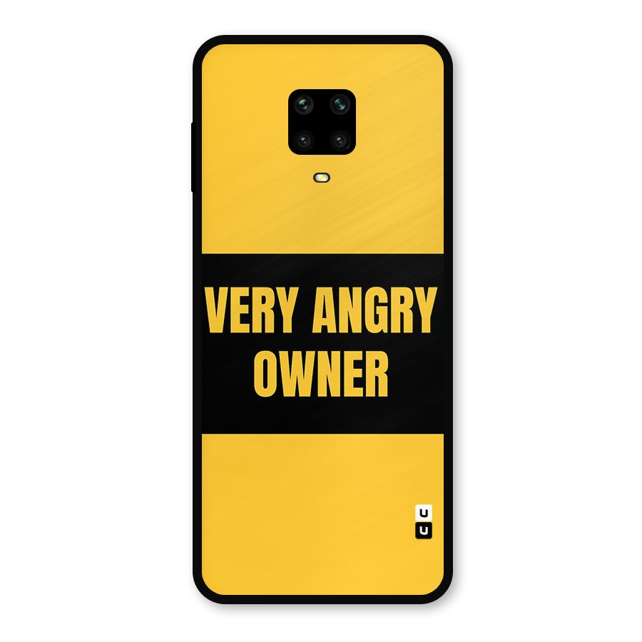 Angry Owner Metal Back Case for Redmi Note 9 Pro Max