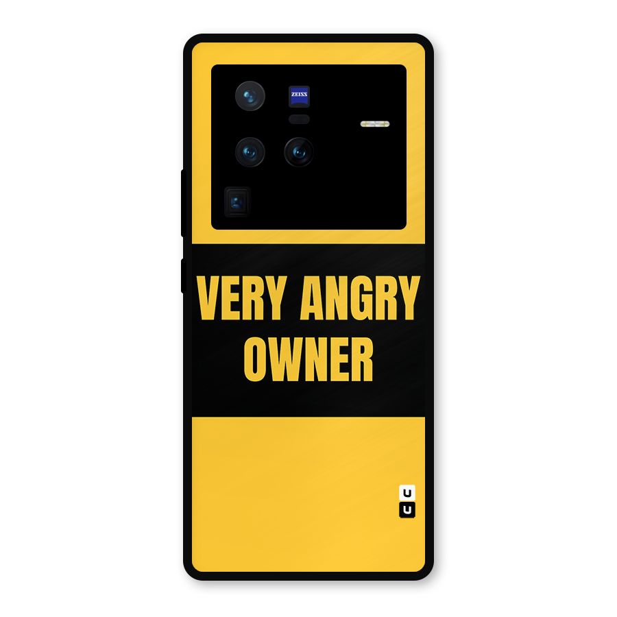 Angry Owner Metal Back Case for Vivo X80 Pro