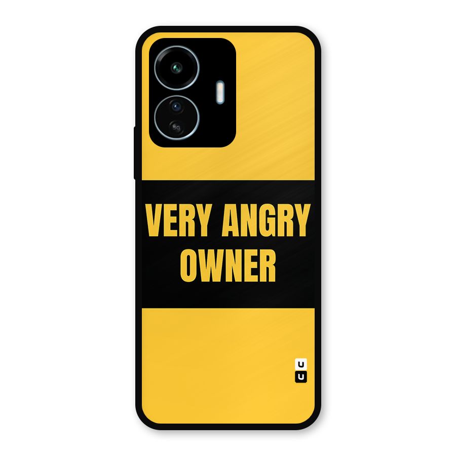 Angry Owner Metal Back Case for vivo iQOO Z6 Lite 5G