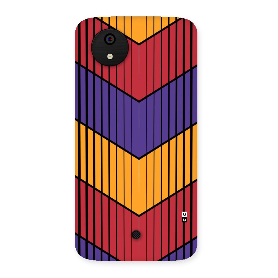 Angular Stripes Back Case for Canvas A1  AQ4501