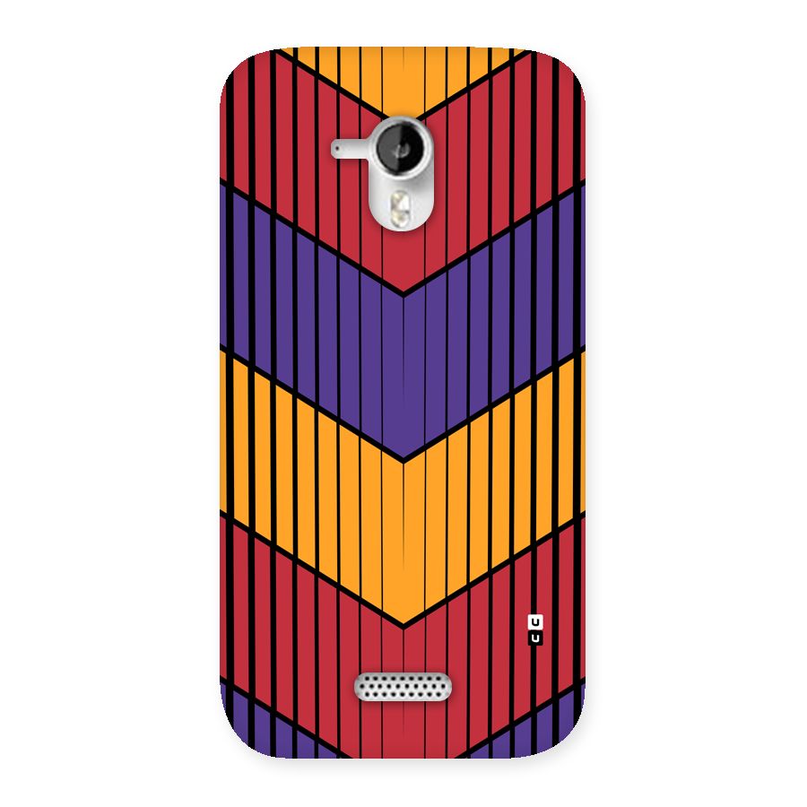 Angular Stripes Back Case for Canvas HD A116