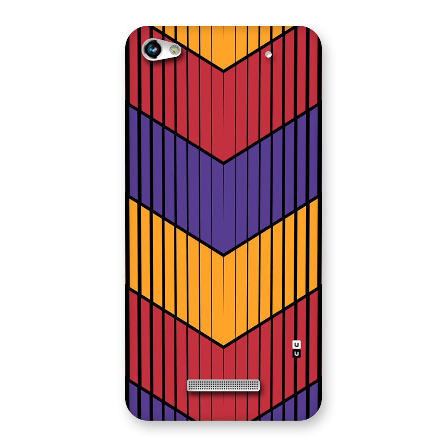 Angular Stripes Back Case for Canvas Hue 2 A316