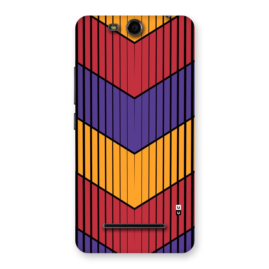 Angular Stripes Back Case for Canvas Juice 3 Q392
