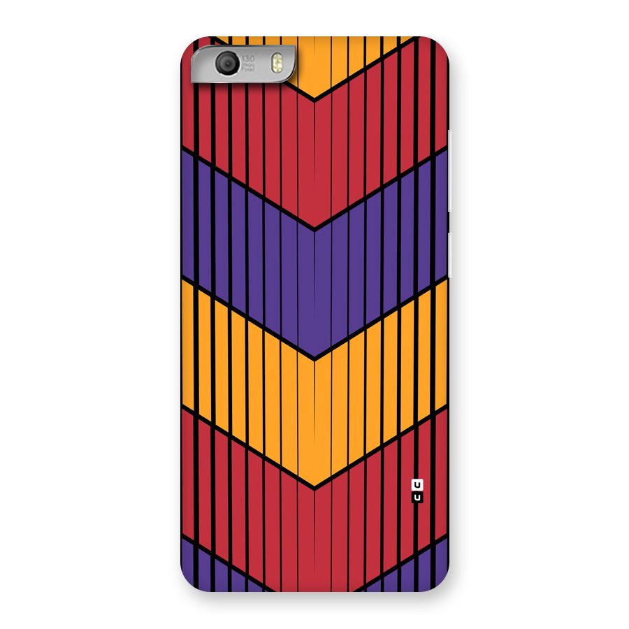 Angular Stripes Back Case for Canvas Knight 2