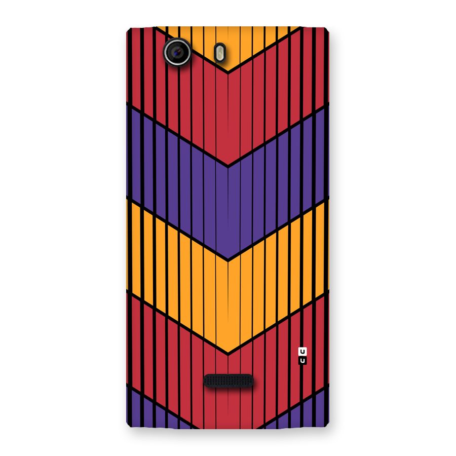 Angular Stripes Back Case for Canvas Nitro 2 E311