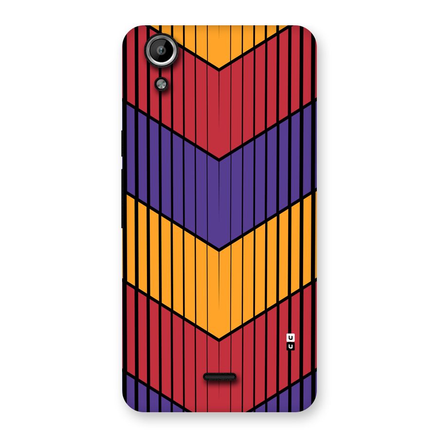 Angular Stripes Back Case for Canvas Selfie Lens Q345