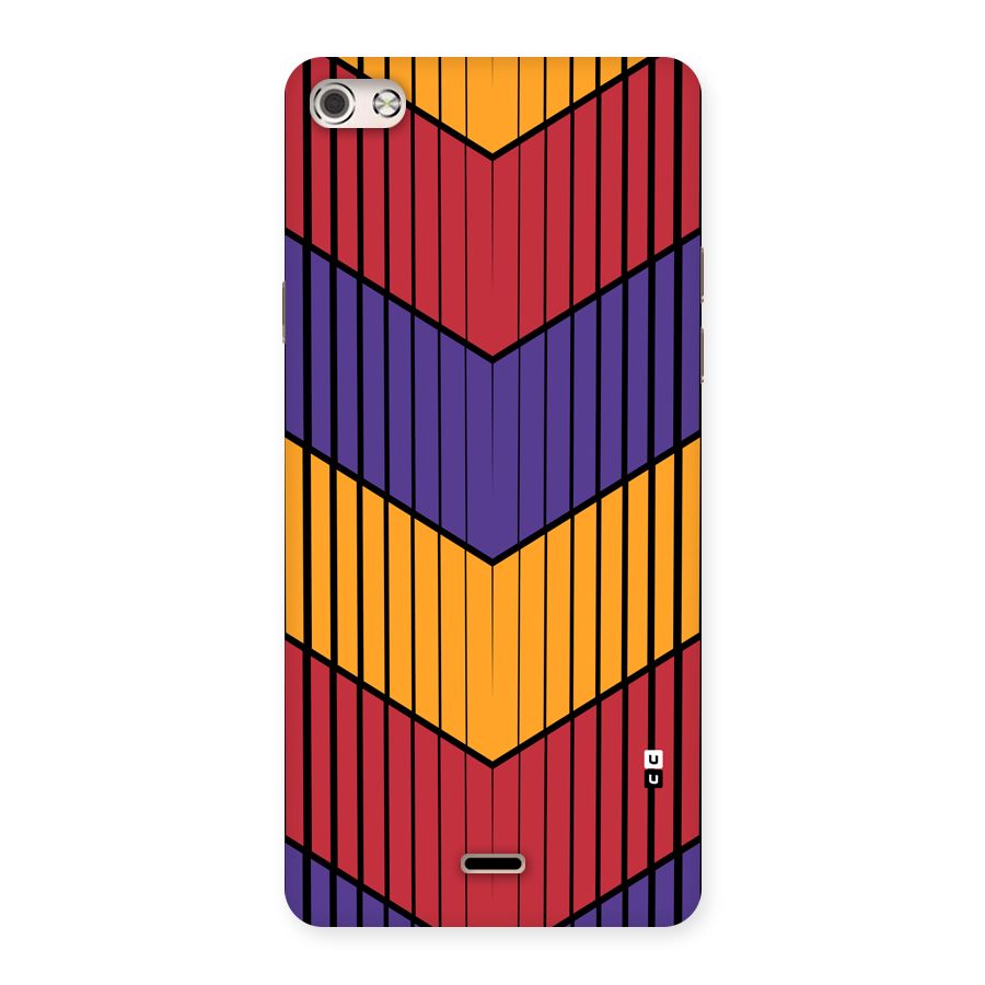 Angular Stripes Back Case for Canvas Silver 5