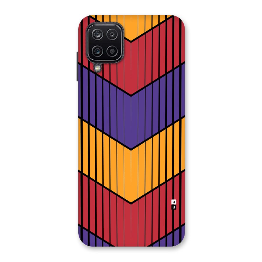 Angular Stripes Back Case for Galaxy A12