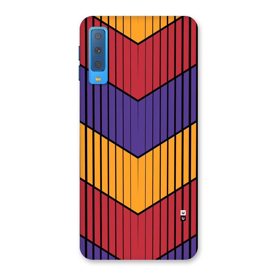 Angular Stripes Back Case for Galaxy A7 (2018)