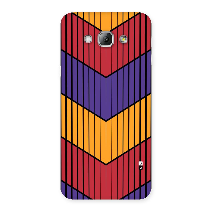 Angular Stripes Back Case for Galaxy A8