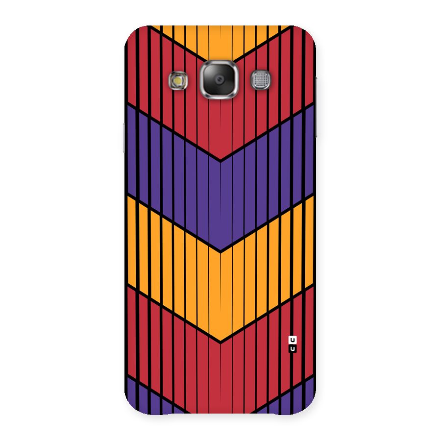 Angular Stripes Back Case for Galaxy E7