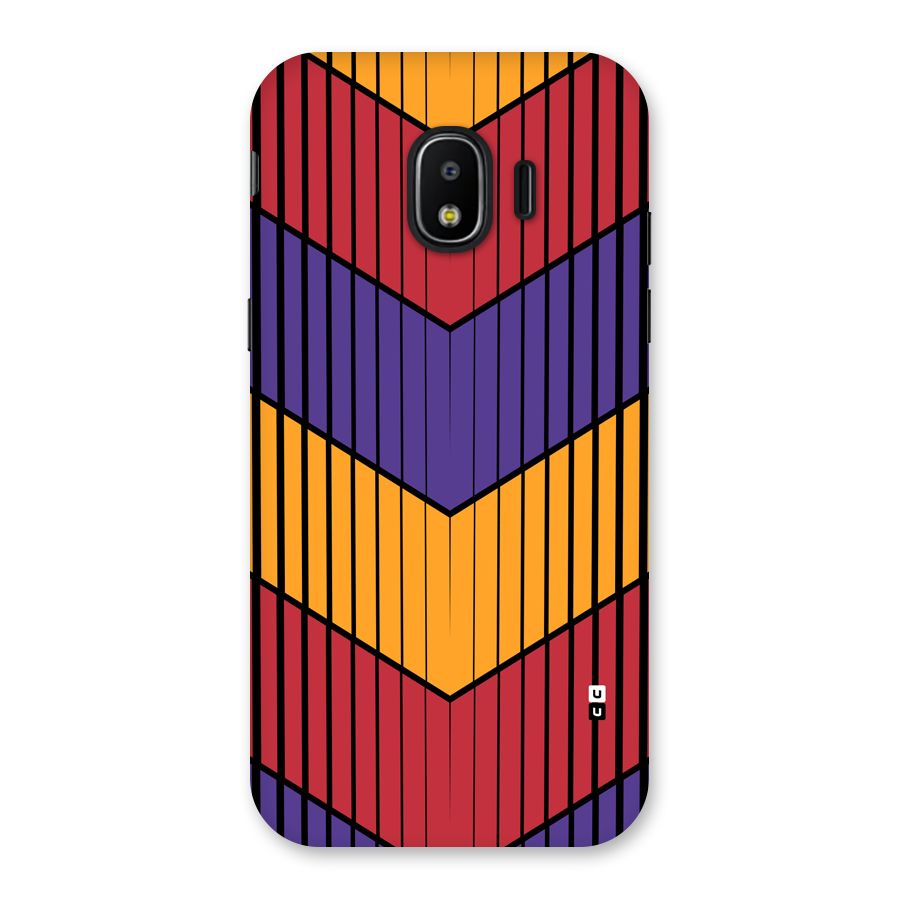 Angular Stripes Back Case for Galaxy J2 Pro 2018