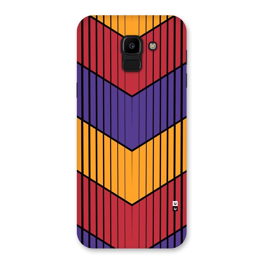 Angular Stripes Back Case for Galaxy J6