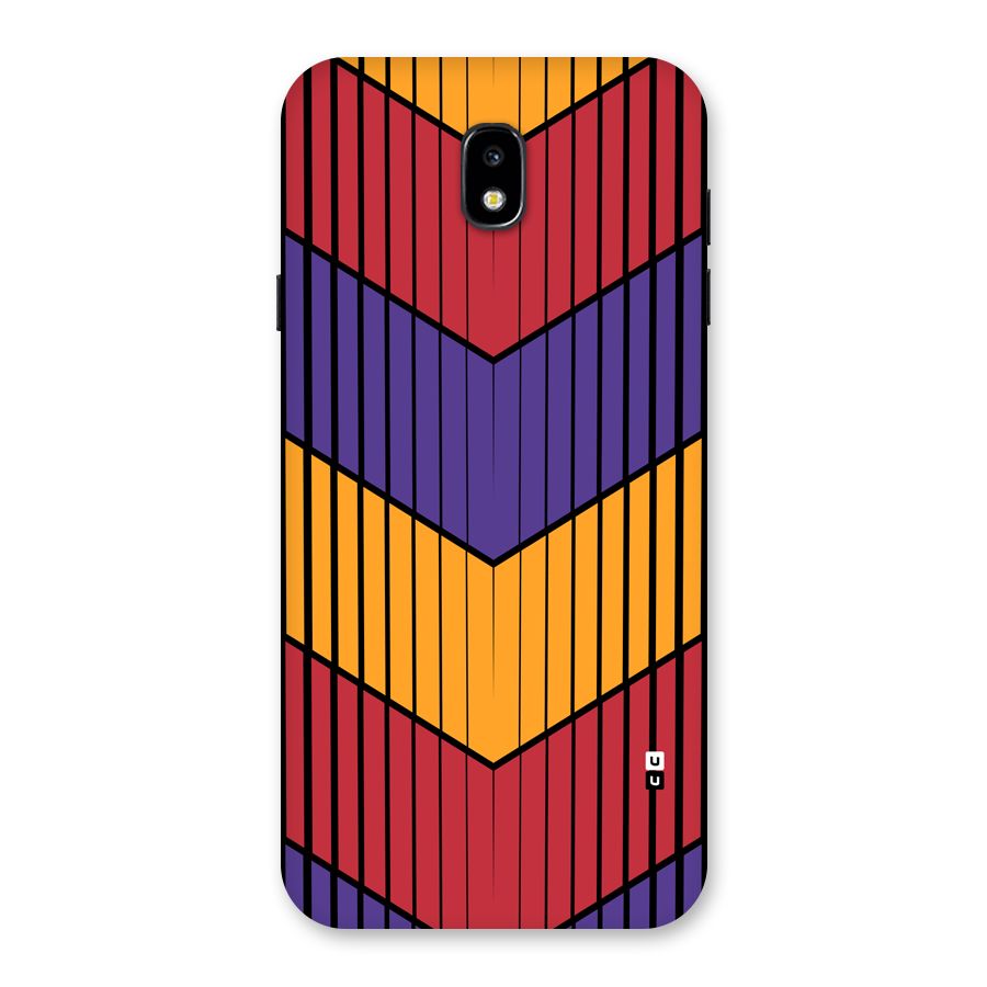 Angular Stripes Back Case for Galaxy J7 Pro