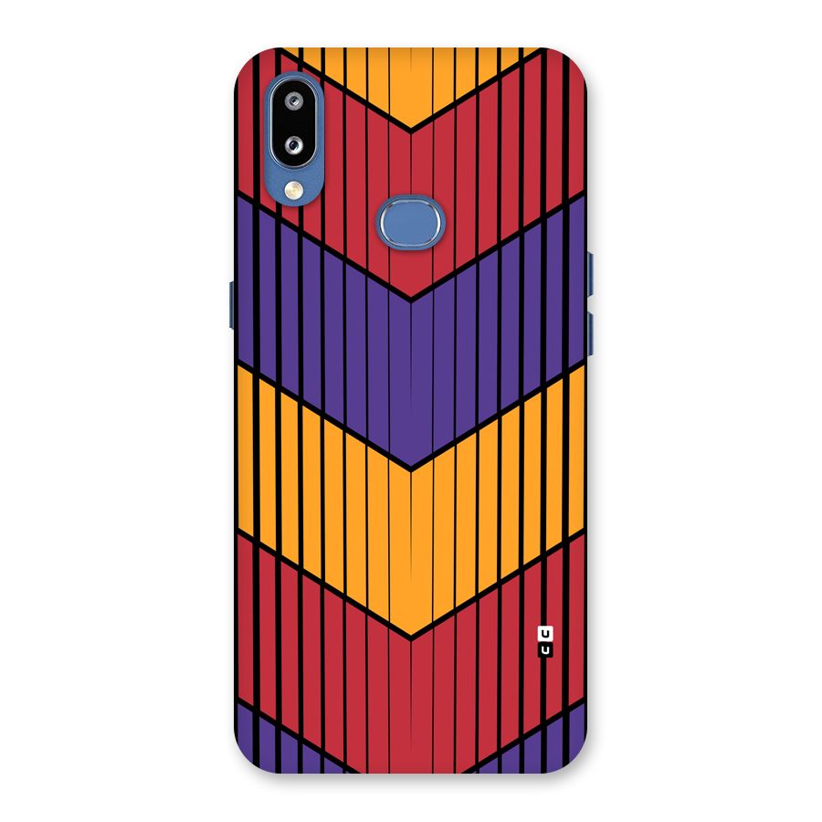 Angular Stripes Back Case for Galaxy M01s