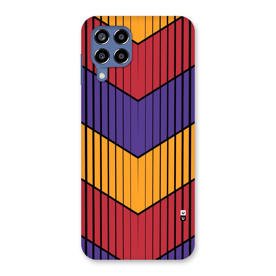 Angular Stripes Back Case for Galaxy M53 5G