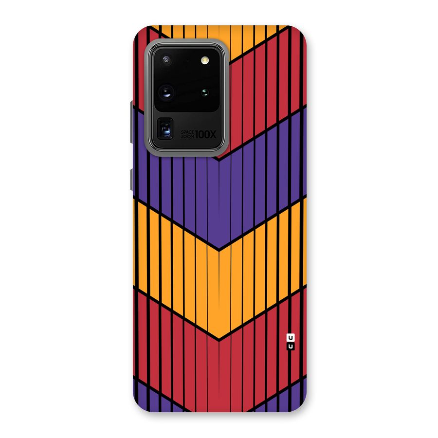 Angular Stripes Back Case for Galaxy S20 Ultra