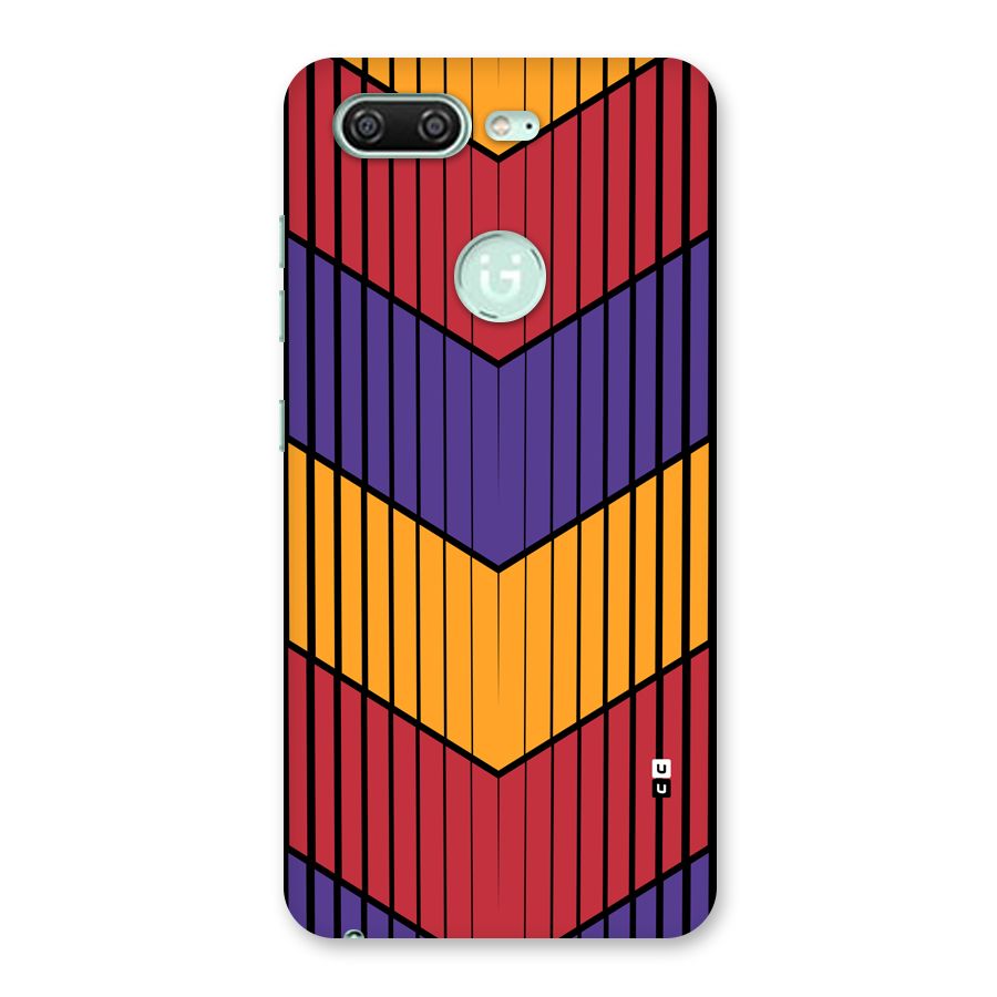 Angular Stripes Back Case for Gionee S10