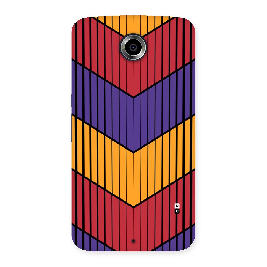 Angular Stripes Back Case for Google Nexus 6