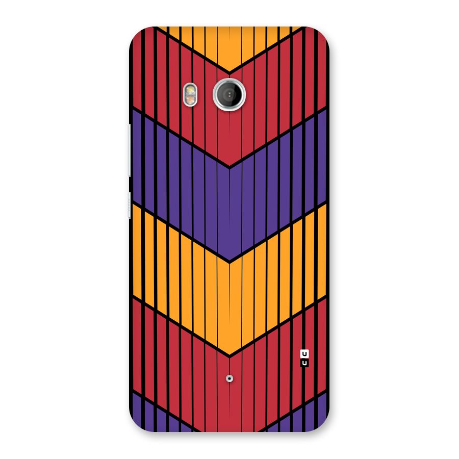 Angular Stripes Back Case for HTC U11