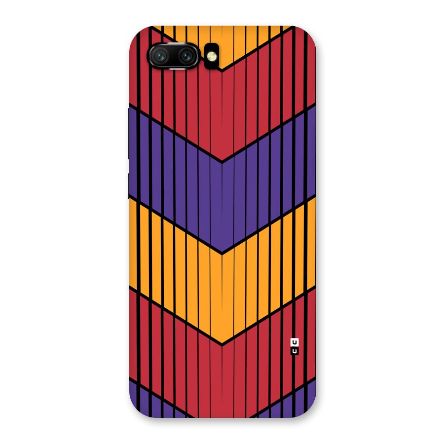 Angular Stripes Back Case for Honor 10