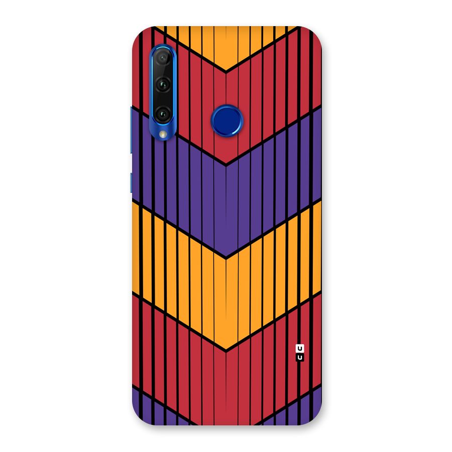 Angular Stripes Back Case for Honor 20i
