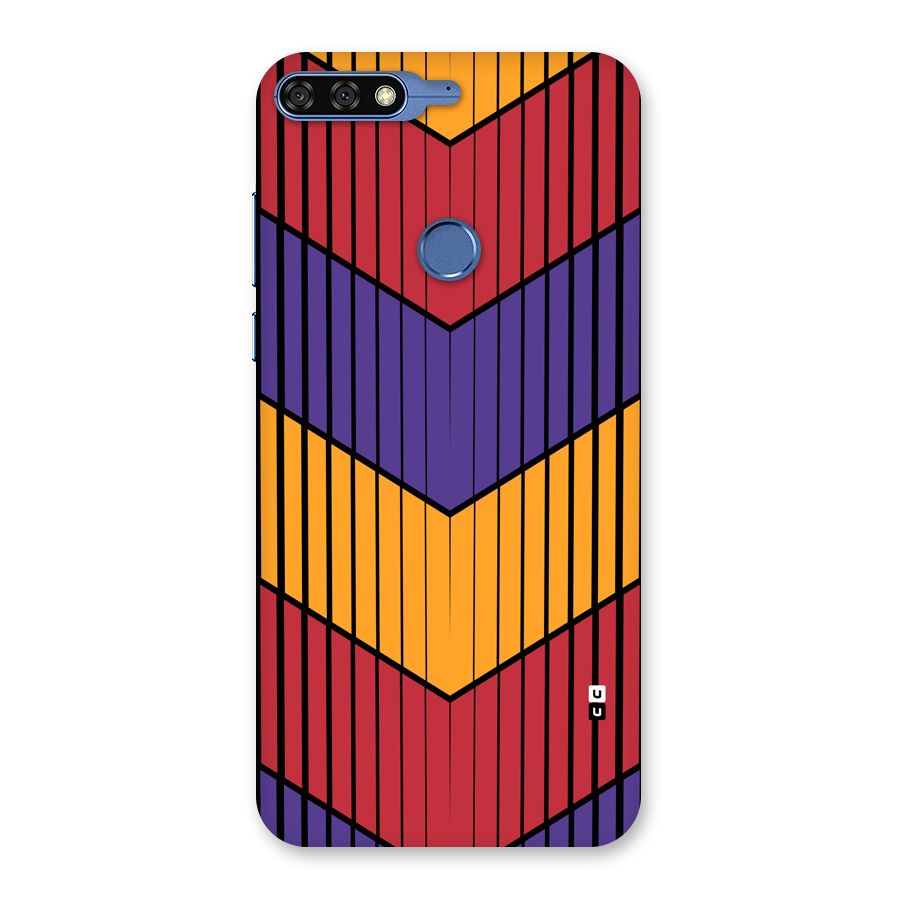 Angular Stripes Back Case for Honor 7C