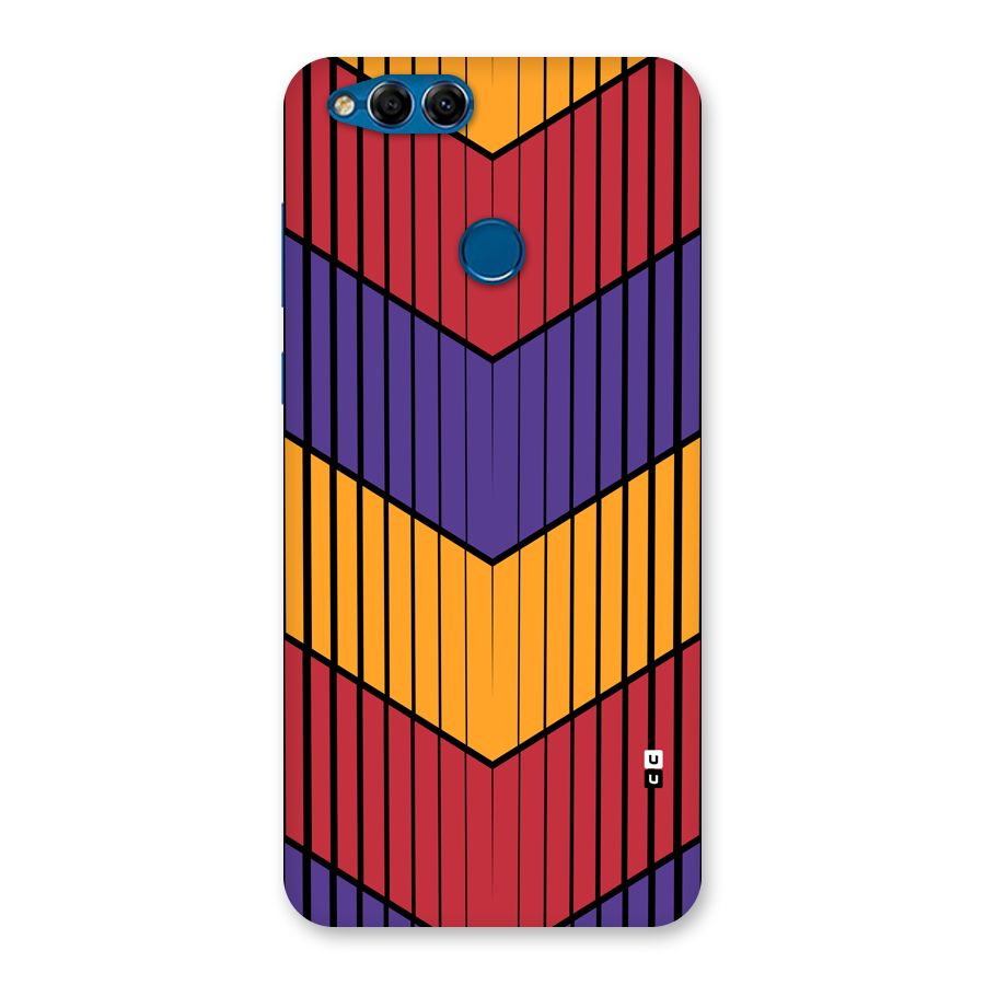 Angular Stripes Back Case for Honor 7X