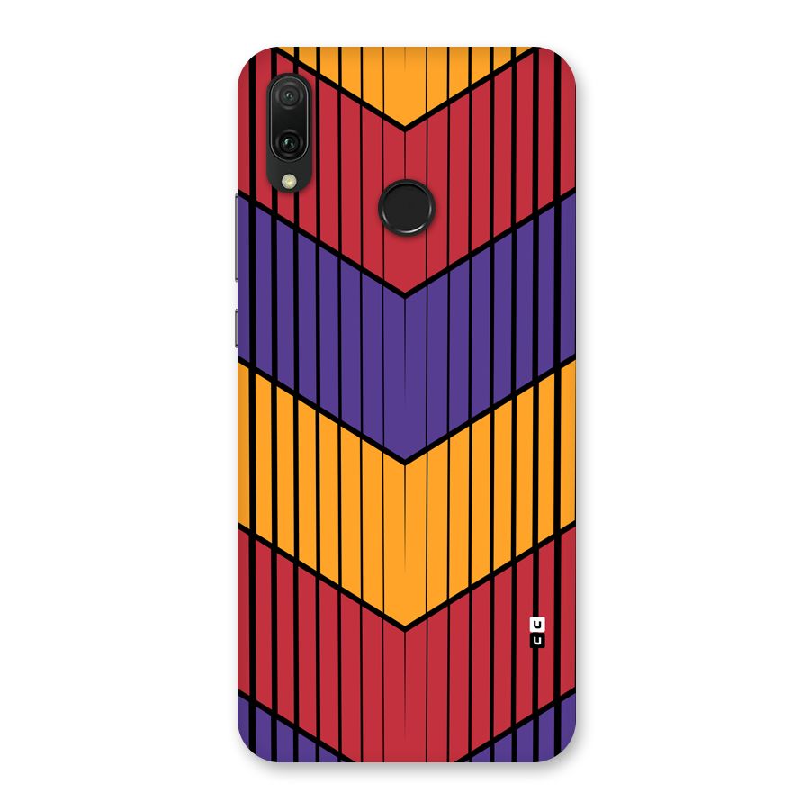 Angular Stripes Back Case for Huawei Y9 (2019)
