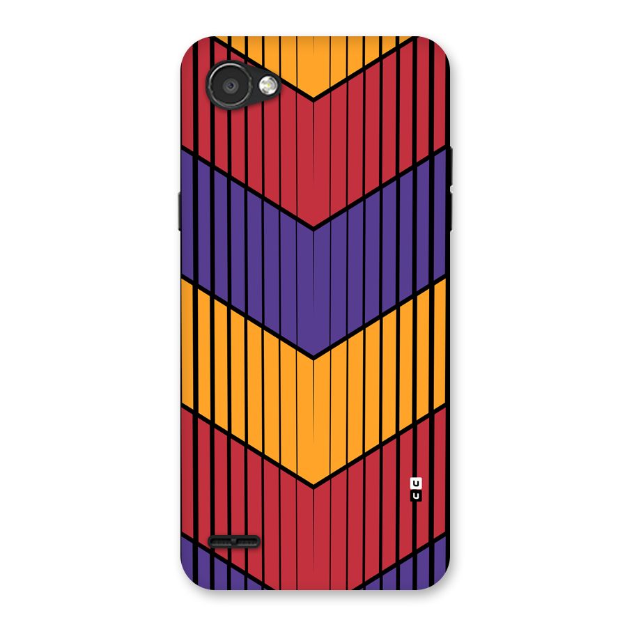 Angular Stripes Back Case for LG Q6